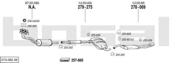 BOSAL 073.082.49 Exhaust System
